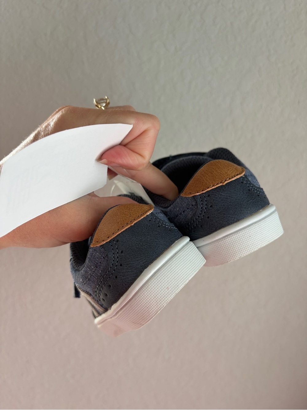 NWT Dr. Scholls Kids Navy Blue Velcro Sneakers - Picture 5 of 11